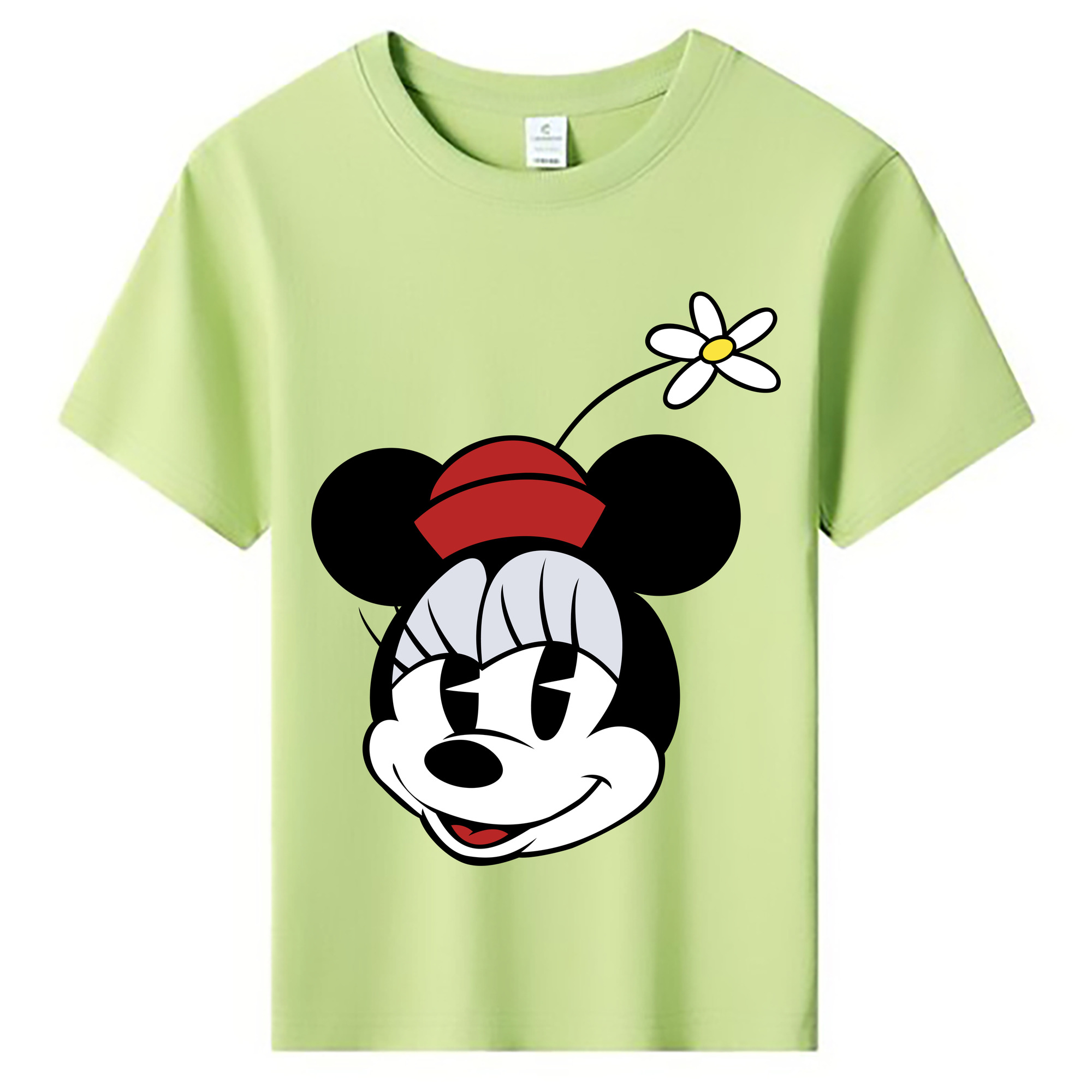 ミッキーマウス Mickey Mouse 綿100％キッズTシャツ（フロントプリント）